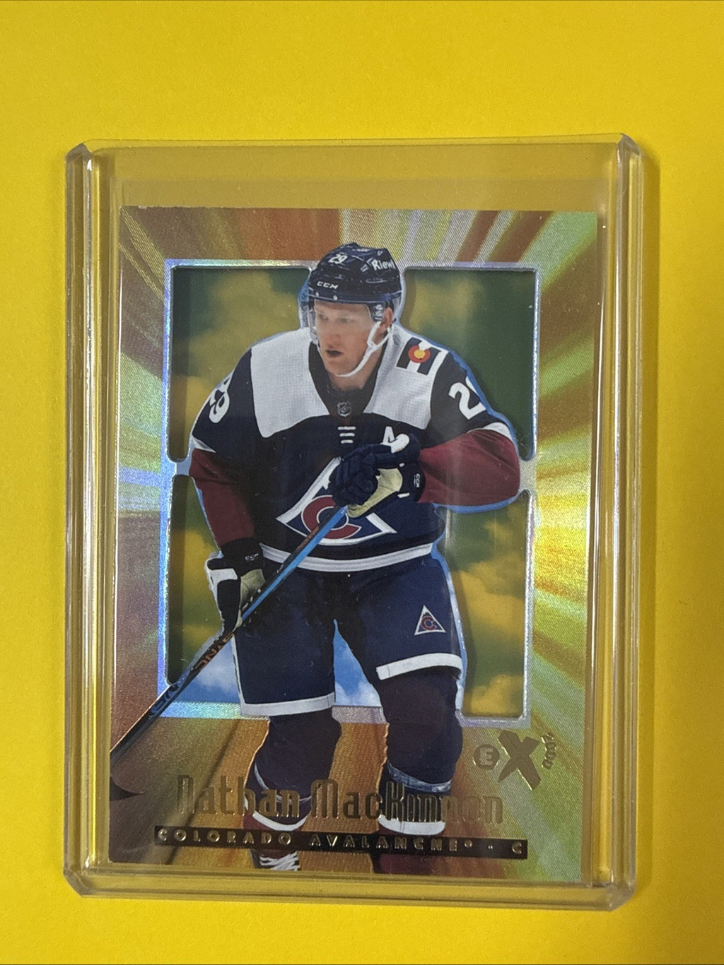 Nathan MacKinnon 2023/24 Skybox EX Card - front