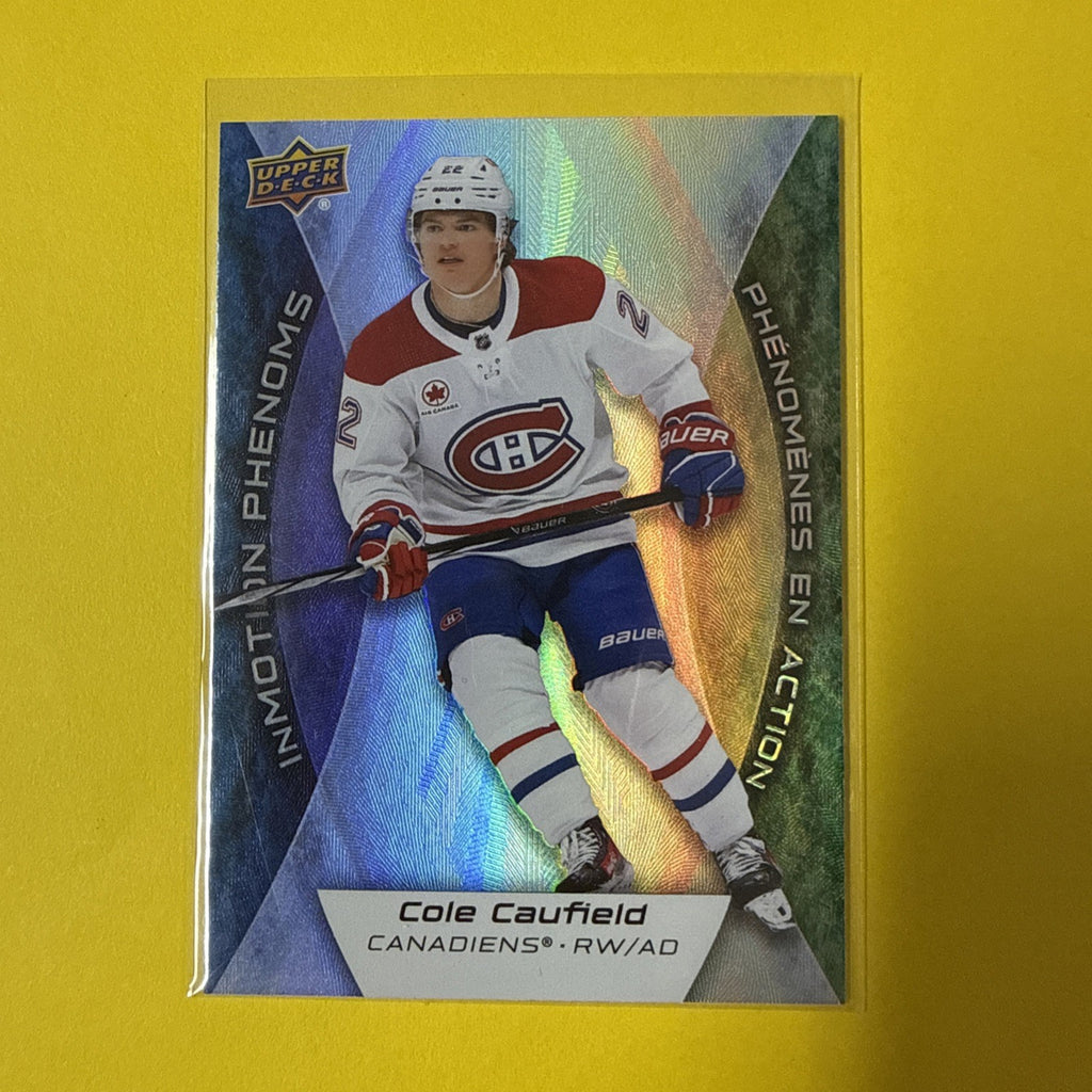 Cole Caufield 2024/25 Tim Hortons in Motion Phenoms Card - front