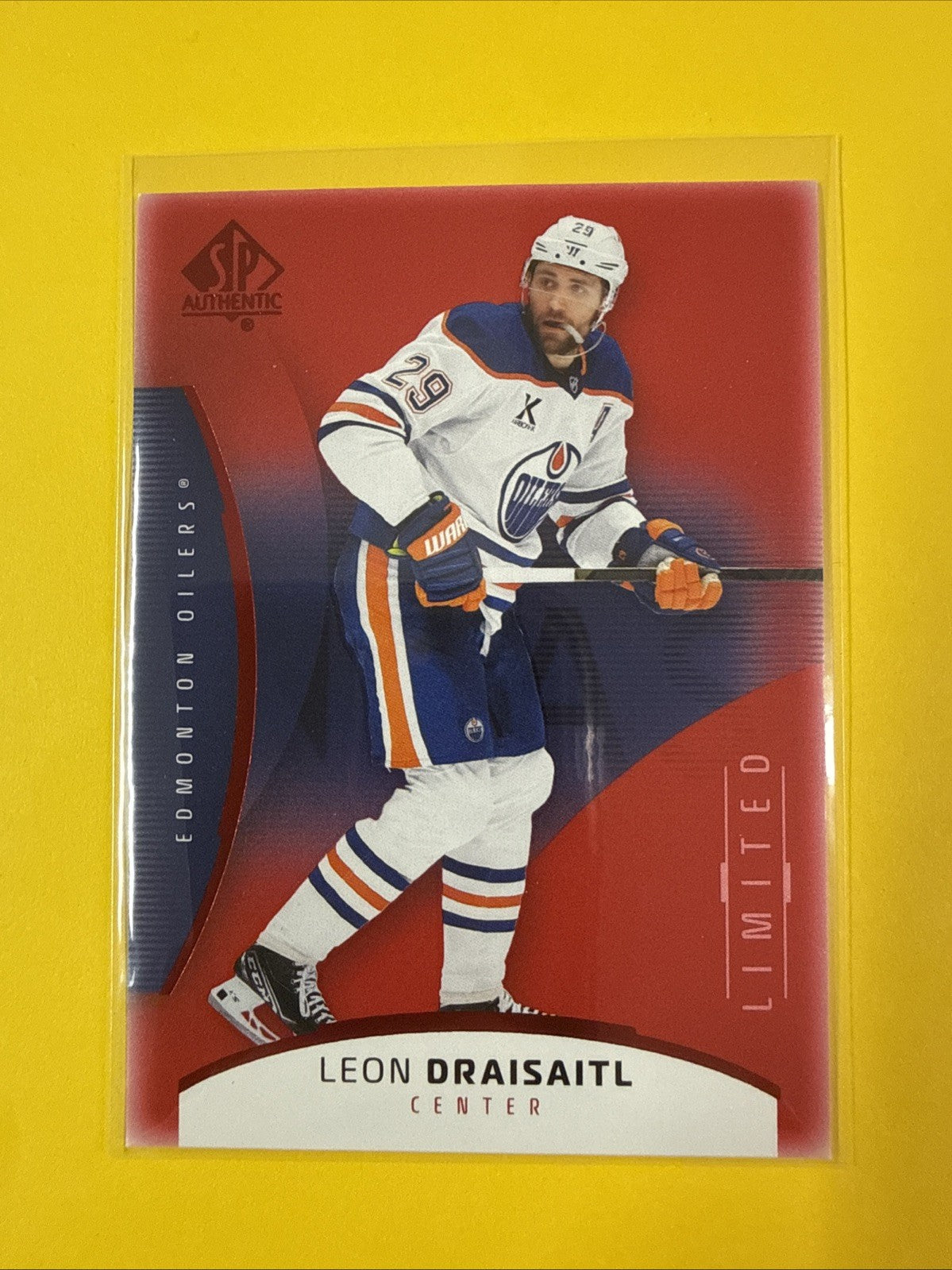 2025-26 UD SP Authentic Limited Red Leon Draisaitl #38 - front