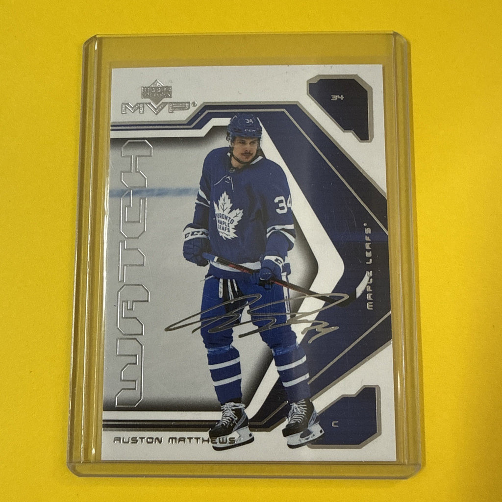 Auston Matthews 2021/22 Mvp Watch Inscripted Card - front