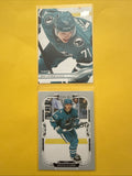 Macklin Celebrini 2025/26. O Pee Chee + Upper Deck Series One Cards - front