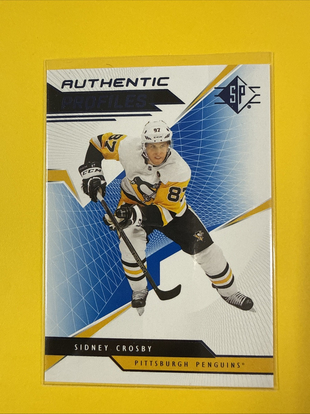 Sidney Crosby 2018/19 SP Authentic Profiles Card - front