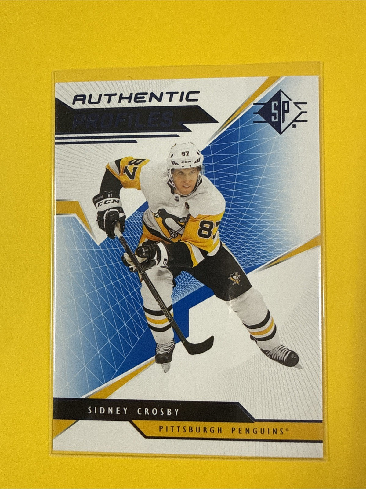 Sidney Crosby 2018/19 SP Authentic Profiles Card - front
