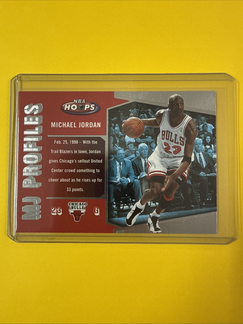 Michael Jordan 2005/06 NBA Hoops MJ Profiles #24 - front