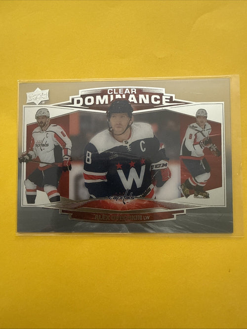 2022-23 UD Extended Series Clear Dominance #CD19 Alex Ovechkin Capitals - front