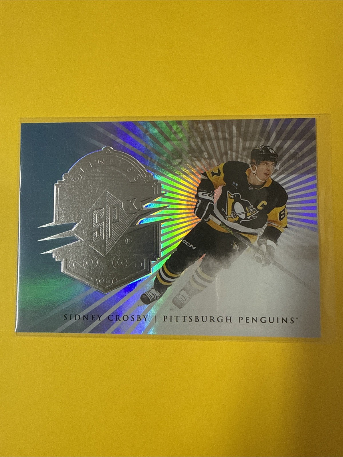 Sidney Crosby 2024/25 SPx Finite Card 736/999 - front