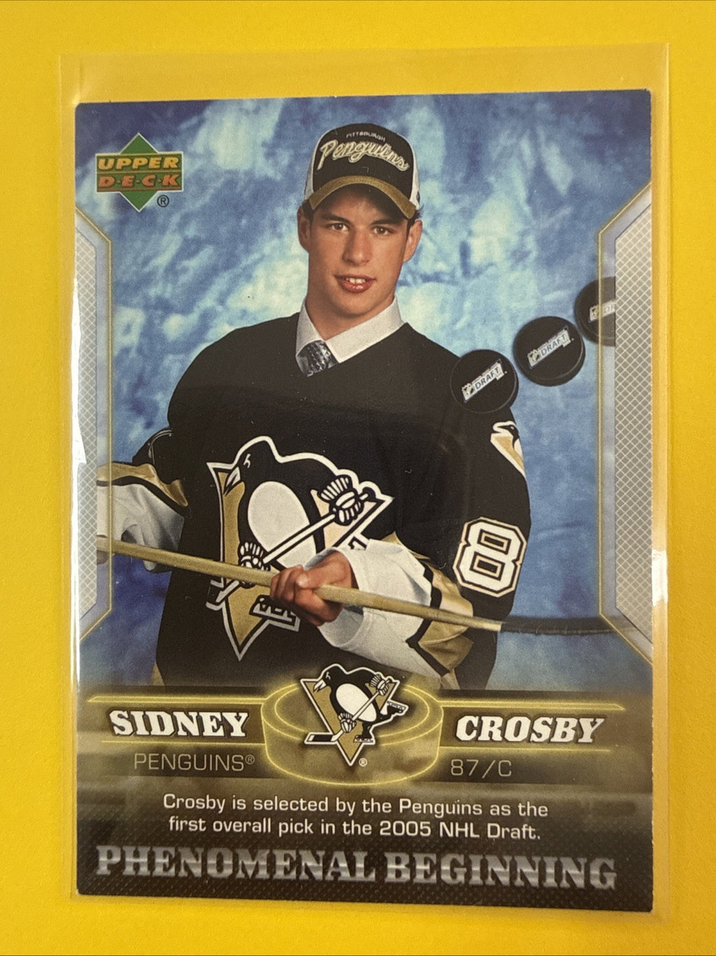 Sidney Crosby 2006 Phénoménal Beginning Card - front