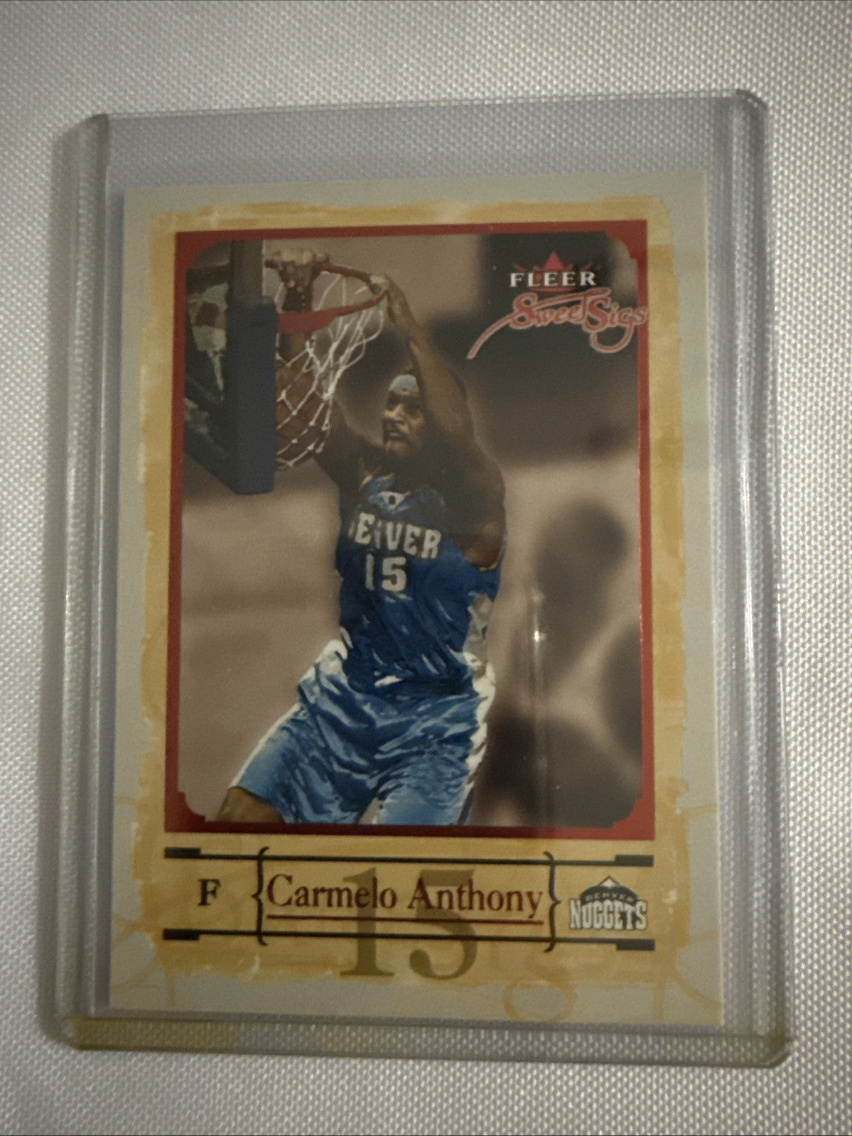 Carmelo Anthony 2004 Fleer Sweetsigs Cards - front