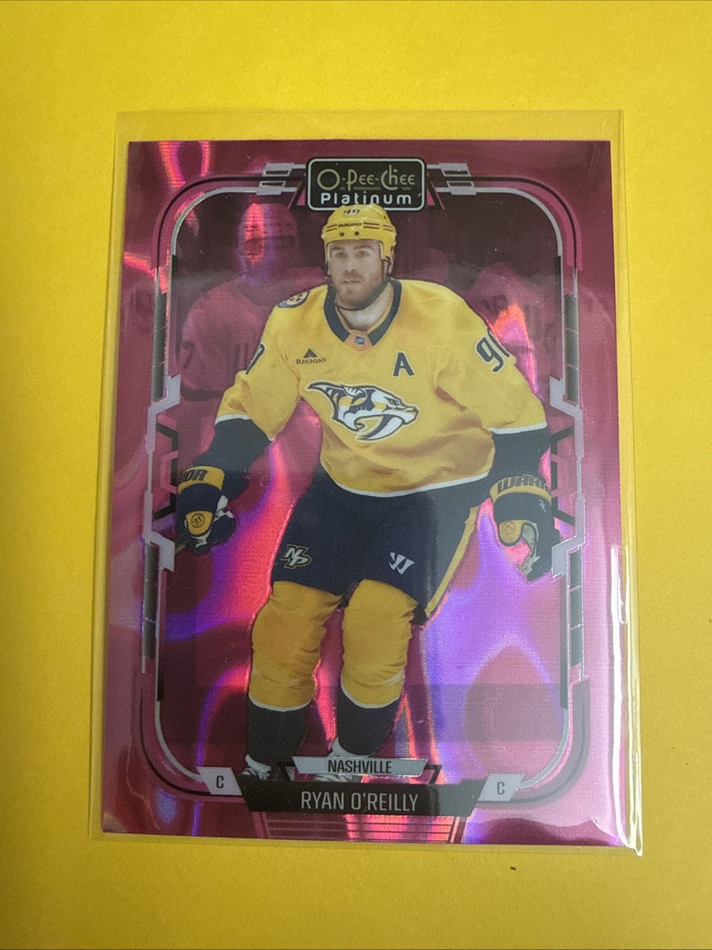 Ryan O Reilly 2025/26 O Pee Chee Platinum Pink Magma - front