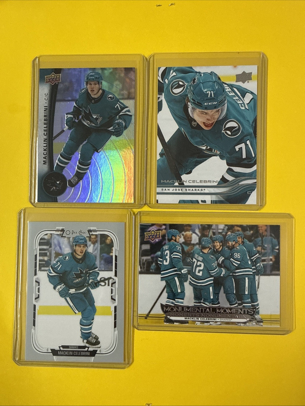 Macklin Celebrini 2025/26 Super Deal 4 Cards - front