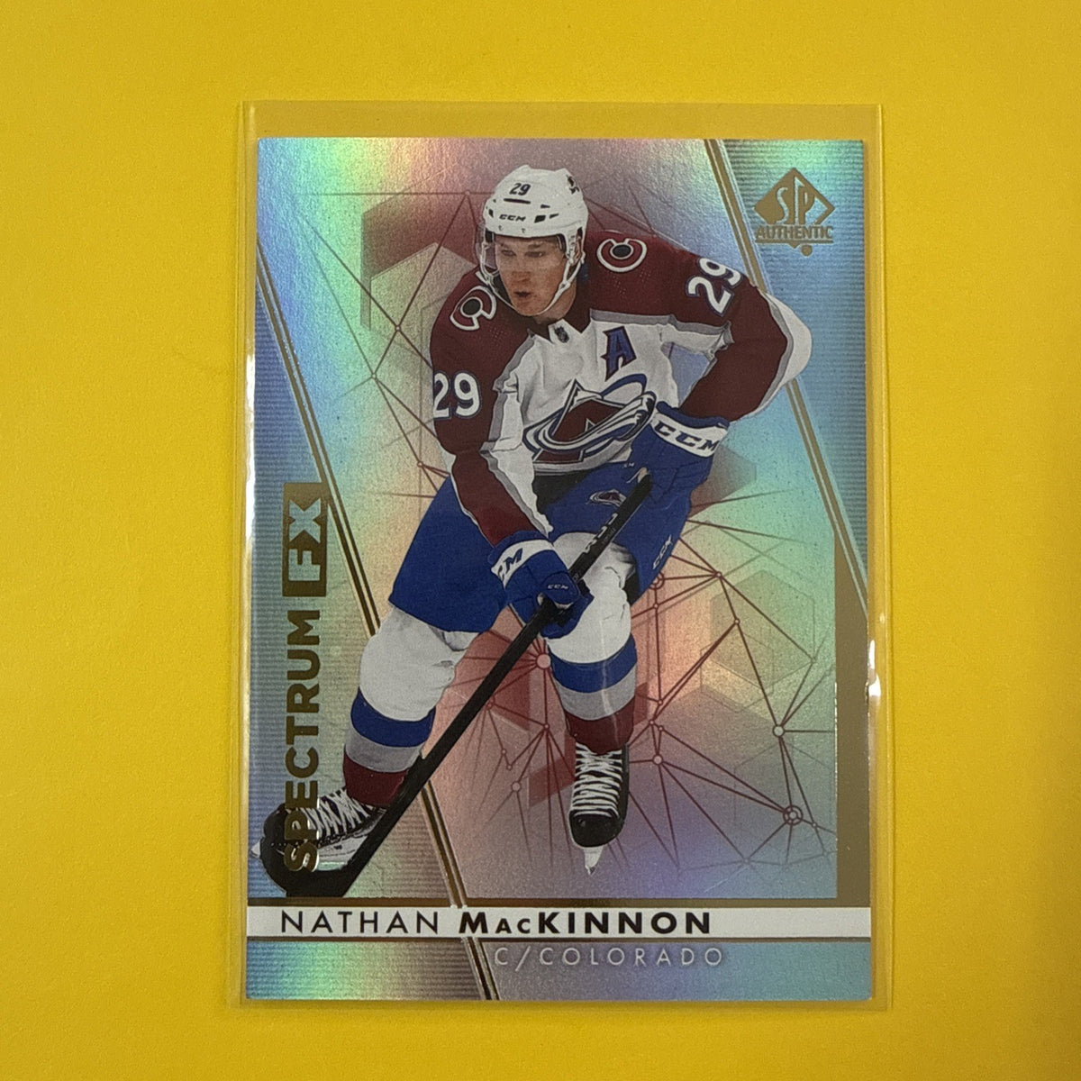 Nathan Mackinon 2022/23 SP Authentic FX Spectrum Card - front