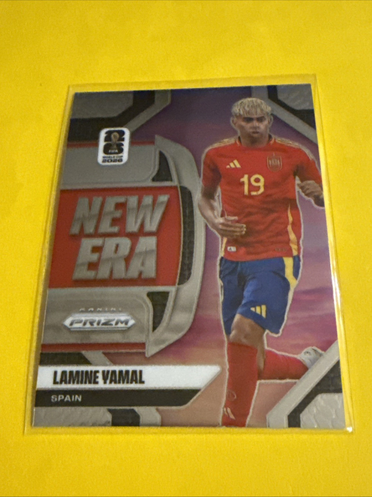 Panini 2026 Prizm Fifa World Cup #12 New Era Inserts Lamine Yamal Spain - front