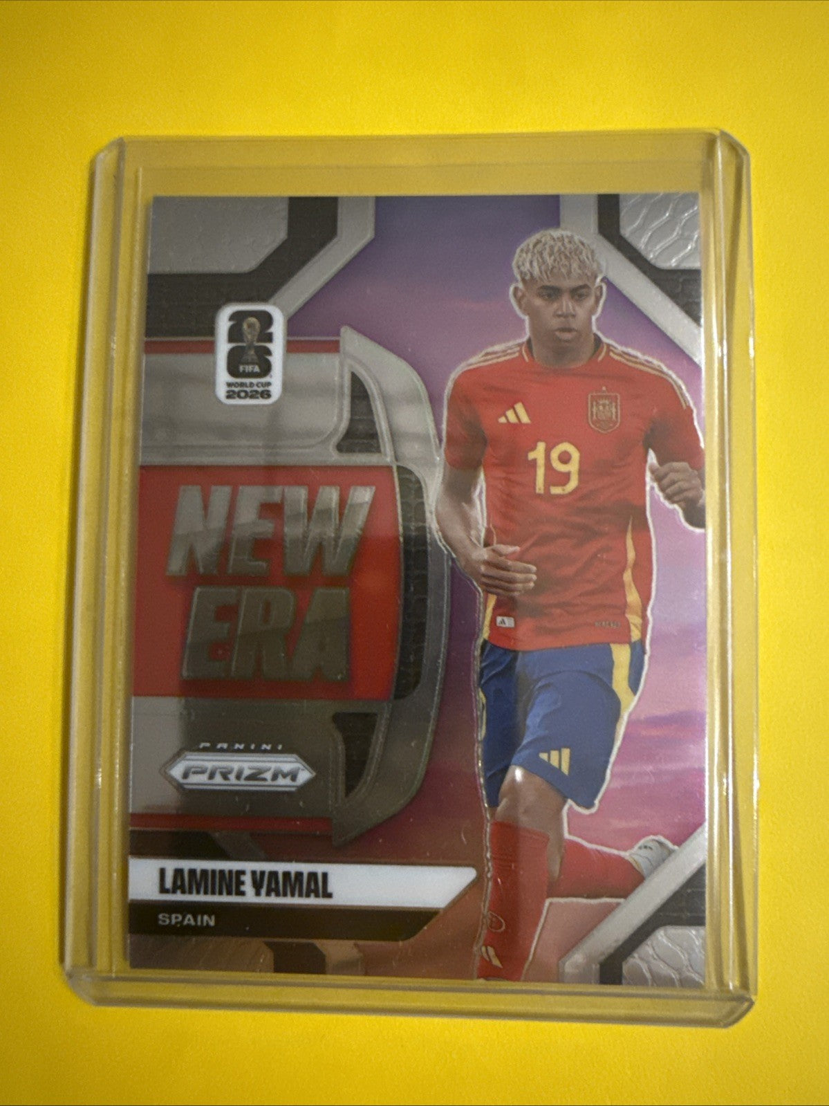 Panini 2026 Prizm Fifa World Cup #12 New Era Inserts Lamine Yamal Spain - front