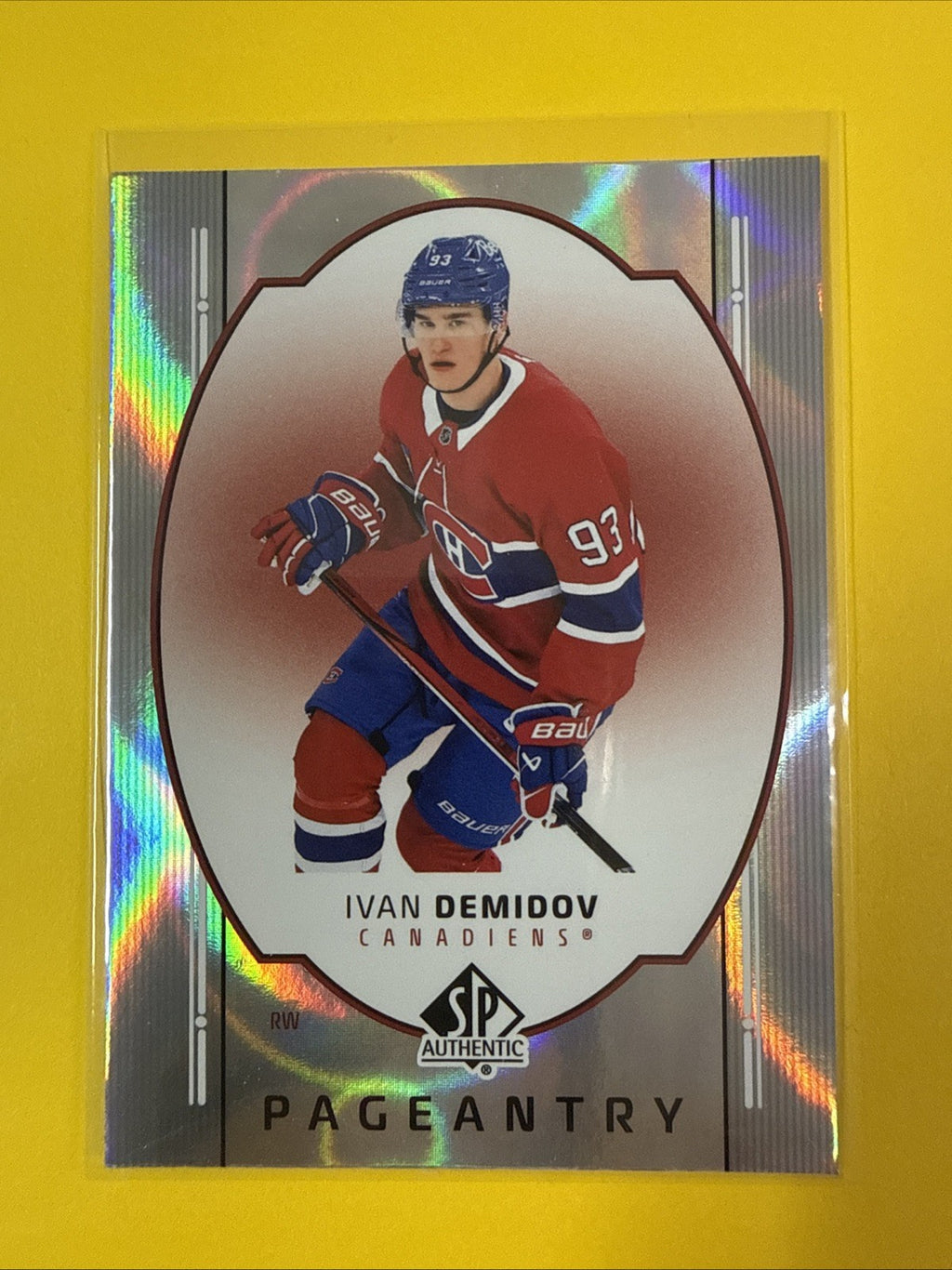 Ivan Demidov 2025/26 SP Authentic Pageantry Rookie Card - front