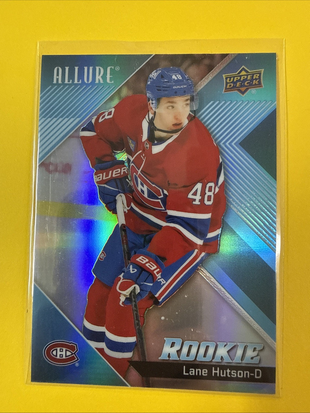 Lane Hutson 2024/25 Allure Rookie Card - front