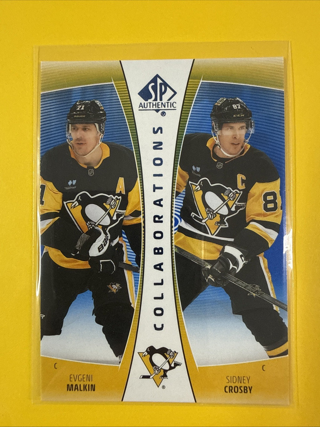 Sidney Crosby 2025/26 SP Authentic Collaborations Blue Card - front