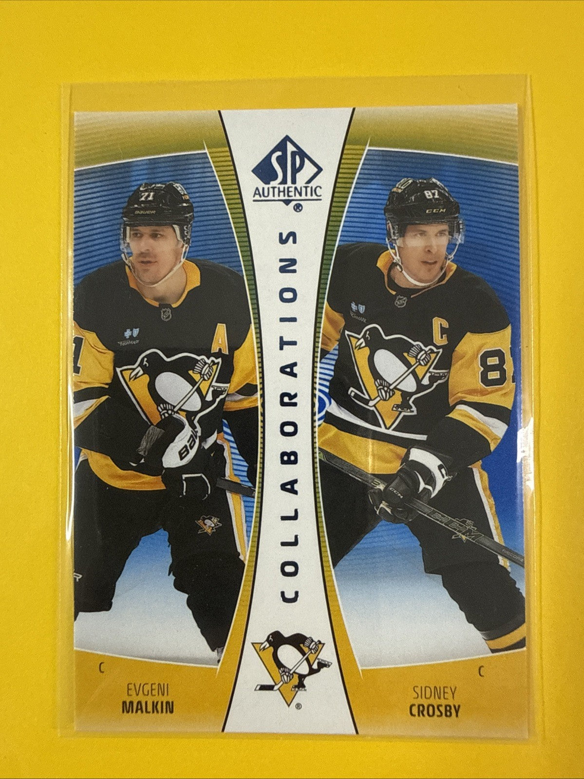 Sidney Crosby 2025/26 SP Authentic Collaborations Blue Card - front