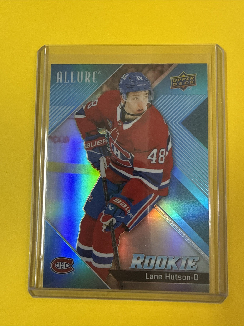 Lane Hutson 2024/25 Allure Rookie Card - front