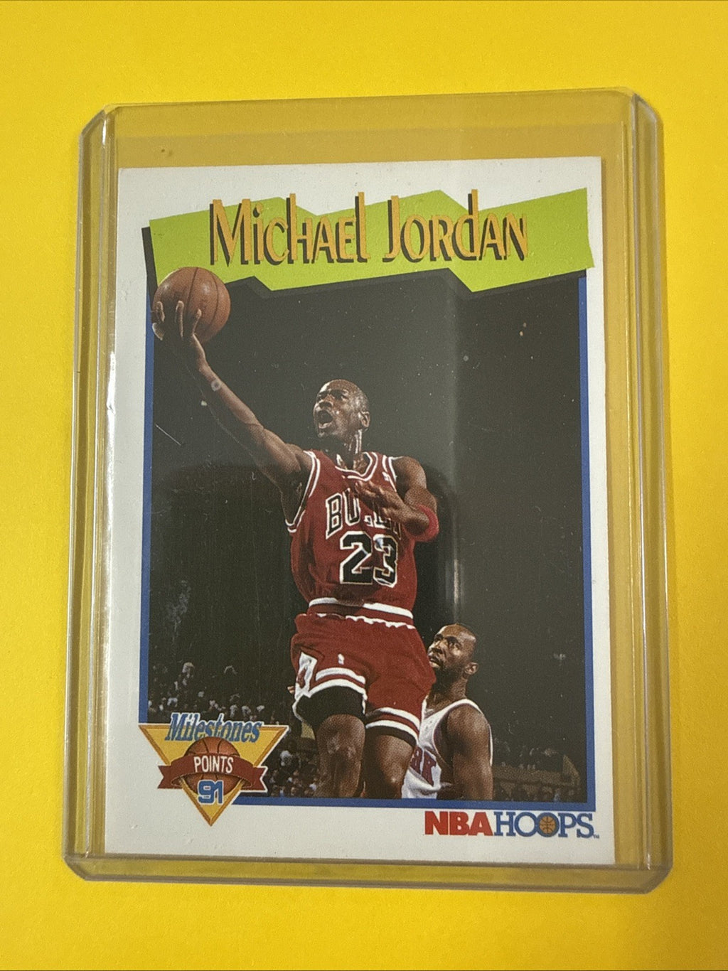Michael Jordan 1991/92 NBA Hoops Card #317 - front