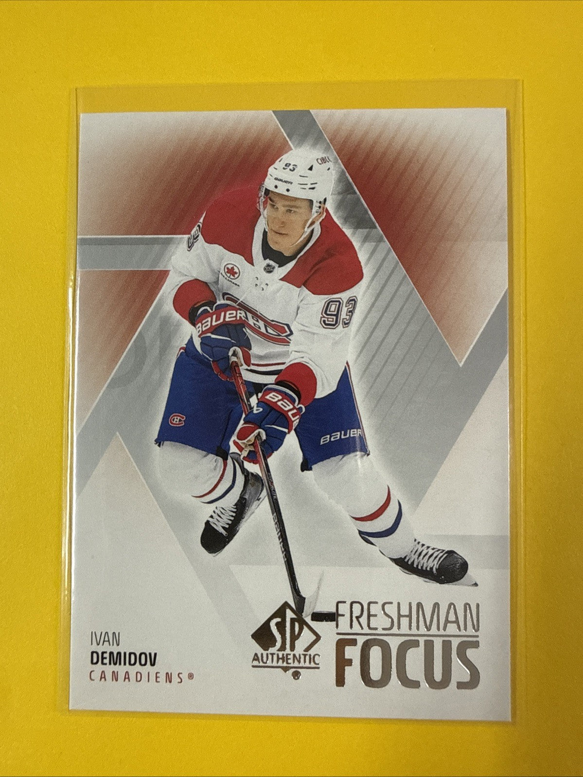 Ivan Demidov 2025/26 SP Authentic Freshman Focus Rookie Card - front