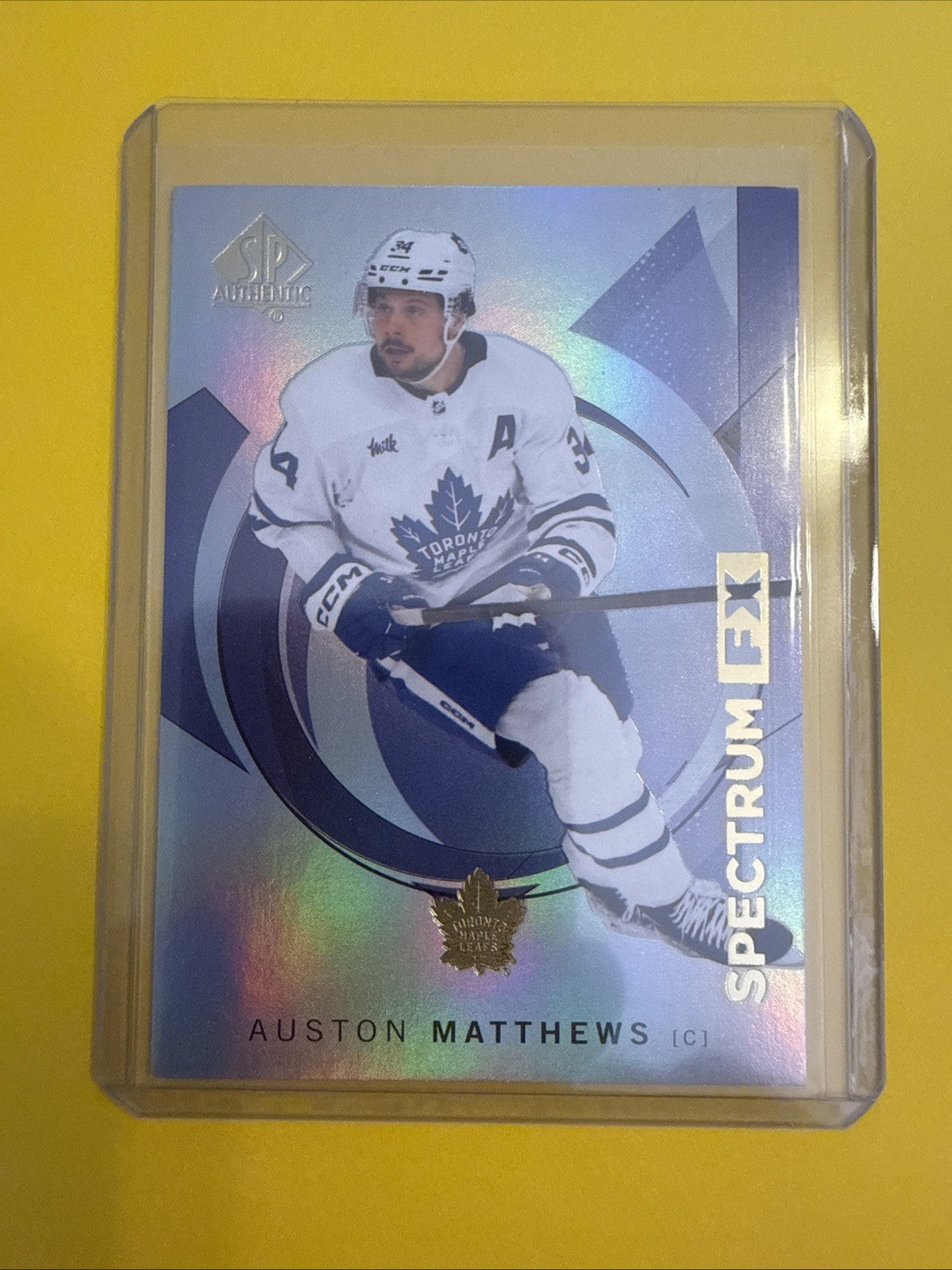 Auston Matthews 2024/25 SP Authentic Spectrum FX Card - front