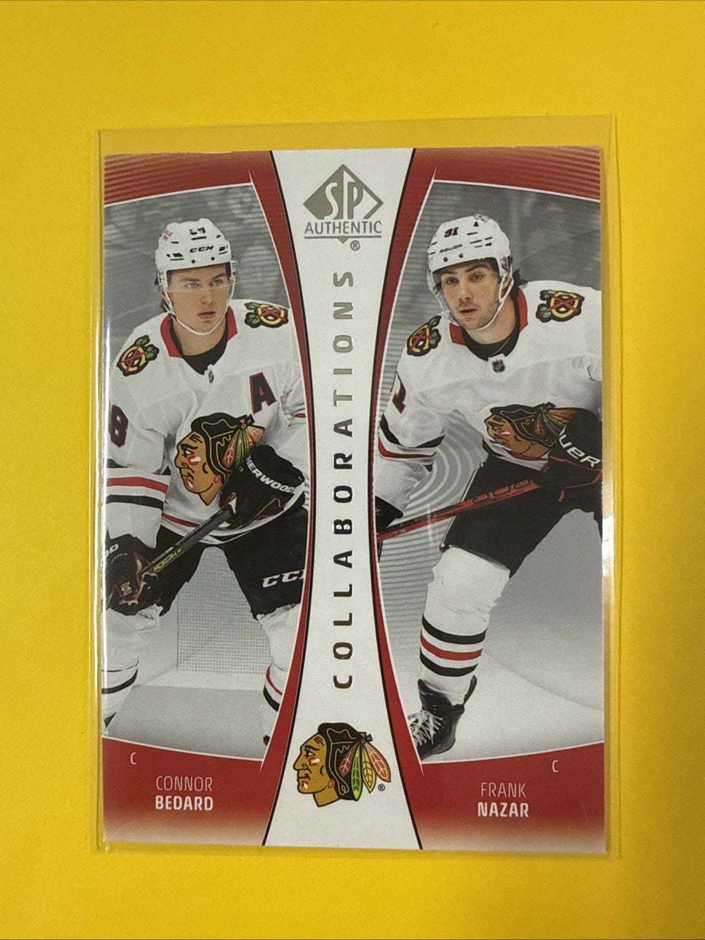Connor Bedard 2025/26 SP Authentic Collaborations Card - front