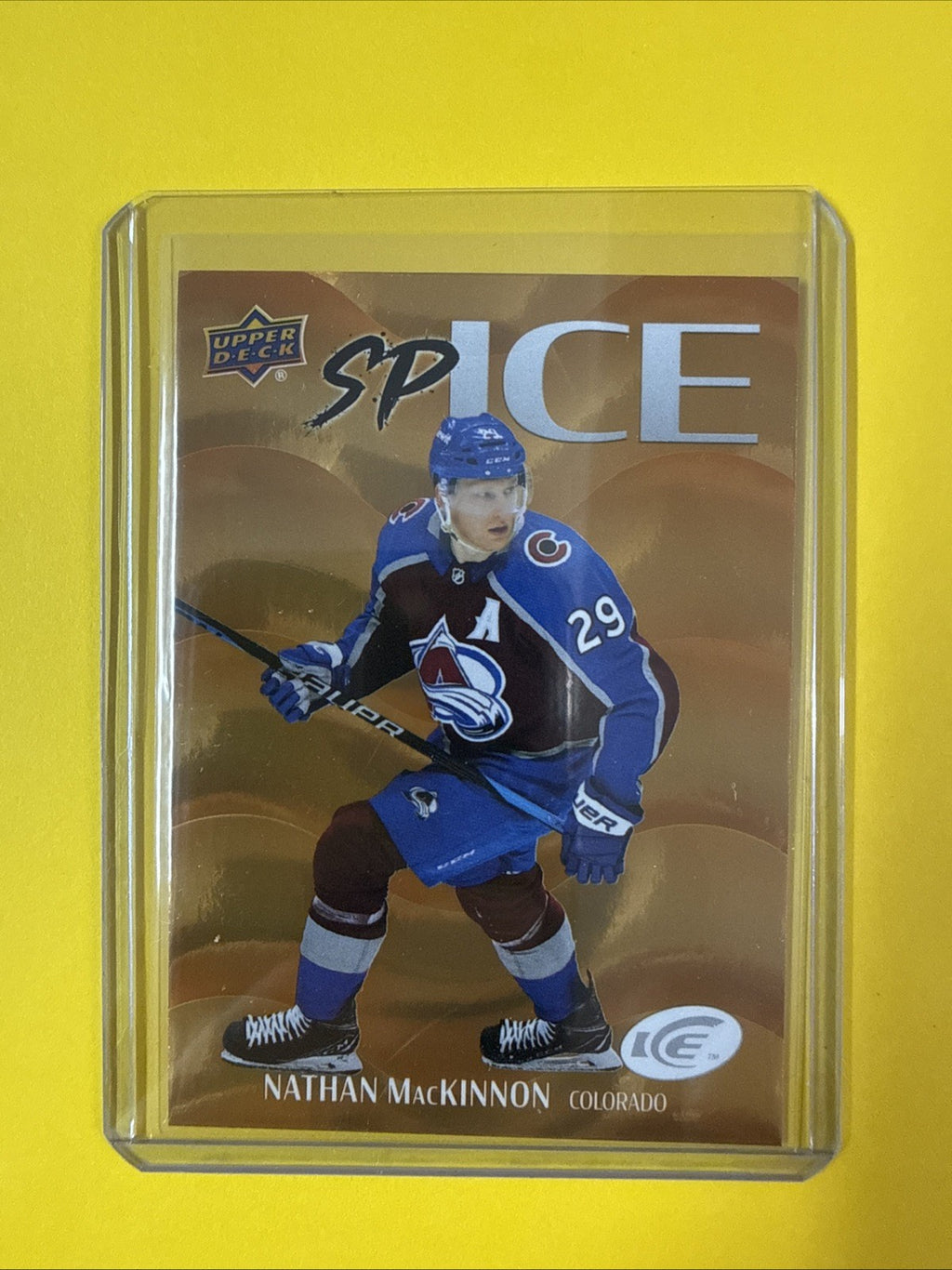 Nathan MacKinnon 2024/25 UD Ice Spice Medium Card - front